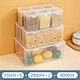Tackable kitchen storage container organizer with lid